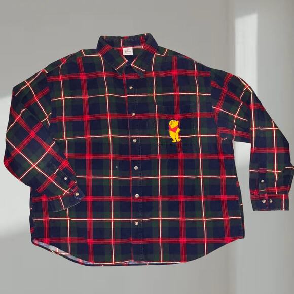 Vintage Disney Winnie the Pooh Flannel Shirt – (Size XL) - Picture 1 of 7